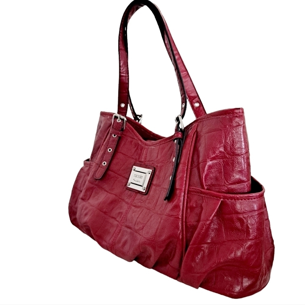 Nicole by Nicole Miller Red Shoulder Bag - Picture 4 of 12
